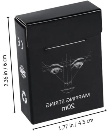 BELLIFFY 1box Eyebrow Drawing Tool Ink Eyebrow Tattoos Ruler Brow Mapping Wire Ruler 6x4.5cm Black - Buy Online on GoSupps.com