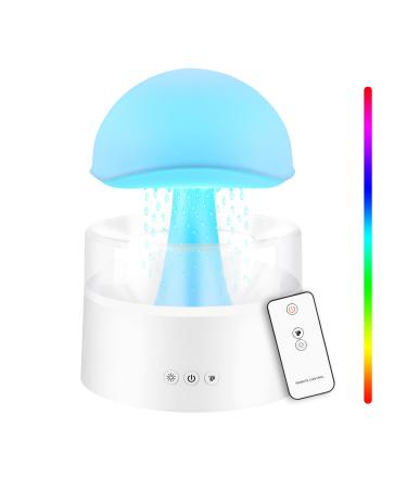 Rain cloud humidifier with remote control GUKKK 3 in 1 humidifier / aroma diffuser / 7 colors night light oil diffuser 500 ml diffuse humidifier mushroom water lamp for office bedroom - Buy Online on GoSupps.com