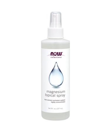 Now Foods Solution Magnesium Topical Spray (Magnesium Spray for the Skin) 237ml Gluten-free Soya-free GMO-free Cruelty-free