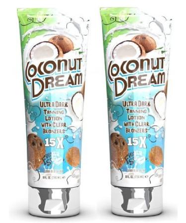 2 X Fiesta Sun Coconut Dream 236ml Sunbed Lotion Tanning Cream