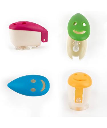 AUEAR 8 Pack Smile Face Toothbrush Head Cover Caps - Portable, Cute & Protective for Home, Travel & Outdoor Camping - 4 Colors - Buy Online on GoSupps.com