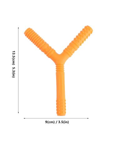 NUOBESTY Y Shape Silicone Teether Toy | BPA-Free Teething Toy with Granule for Babies - Buy Online on GoSupps.com