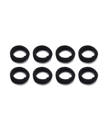 LEBQ 200 Mini Hair Bands for Girls & Babies - Soft Elastic Hair Ties in Black | Perfect for Kids' Hairstyles - Buy Online on GoSupps.com