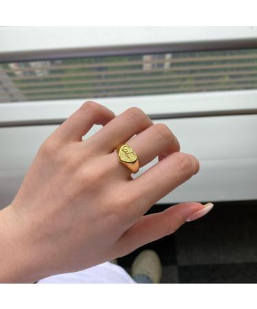 Gemking 925 Sterling Silver Diamond Adjustable Knuckle Initial Rings A-Z | Stackable CZ Wedding Rings - DY120333-S-WH & DY120341-S-G-WH - Buy Online on GoSupps.com