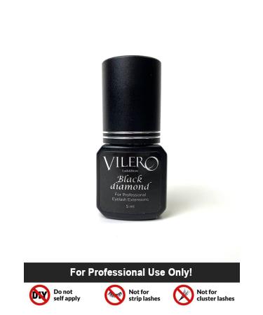 Vilero Lash & Brow Strong Eyelash Extensions Glue - Black Diamond Adhesive (5ml) | Quick Drying Lasts up to 8 Weeks - Buy Online on GoSupps.com