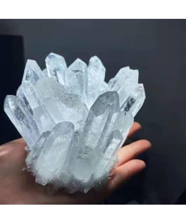 Natural Crystal Rough 1pc 400g-800g Natural Reiki Gemstone Folk Crafts Crystal Stones Clear Quartz Cluster Suitable for Home Crystals QINTINYIN - Buy Online on GoSupps.com