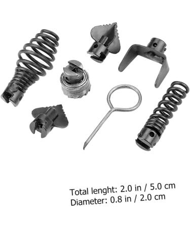 COOLHIYA 7pcs Pipe Cleaner Cleaning Tools Household Cleaner toliet Bowl Cleaner Toilet Parts Coil Springs Practical Toilet Cleaners to Rotate Manganese Steel Drainage Floor Drain - Buy Online on GoSupps.com