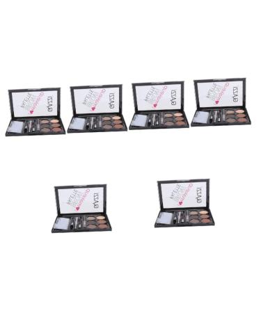 MAGICLULU 6 Sets Eyebrow Powder Set Eye Shadow Makeup Flash Suit Lady Eyebrow Powder Eyebrow Pencil Cosmetic