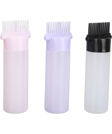 3 Colors Hair Coloring Oiling Bottle Root Comb Squeeze Applicator Bottle Hair Baking Oil Bottle with Graduated Scale for Beauty Salon Hair Dye Coloring Oiling Care - Buy Online on GoSupps.com