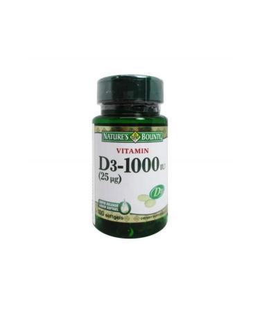 Nature's Bounty Vitamin D3 1000 IU Immune Health 120 Softgels ( Pack of 1 )