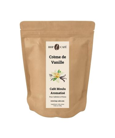 HOP CAFE Ground Coffee for French Press - Vanilla Flavored - 250g