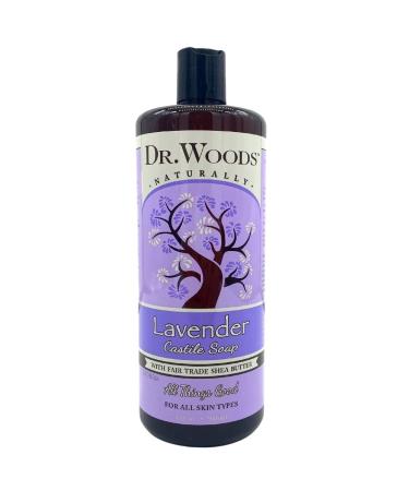 Dr. Woods Pure Lavender Castile Soap with Organic Shea Butter  32 Ounce