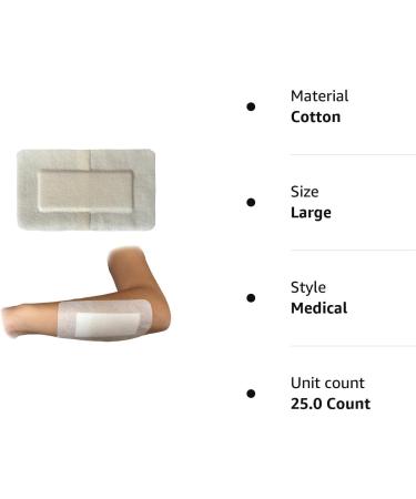 Premium Steropore 9.0x15.0cm Sterile Wound Dressings - Medical Grade for Cuts, Burns - 100% Sterile White Plasters - Buy Online on GoSupps.com