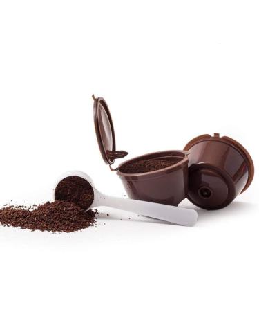 Aeromdale 3 Capsules pour Café Réutilisable Refillable Recargables Dolce Gusto + 1 Cuillerée à Café Truc Pratique
