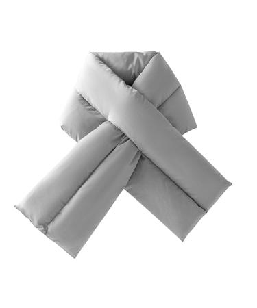 Electrical scarf warmer cordless neck heating pillow for neck pain Wireless neck warmer for women heated heating warm intelligent firm with wool lined neck bundle gray unit size