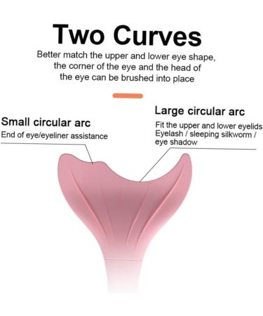 Angoily 3pcs Eyeliner Auxiliary Artifact Eyelash Brush Silicone Makeup Brush Women Make up Tools Miss 15X4.5CMx3pcs Pinkx3pcs - Buy Online on GoSupps.com