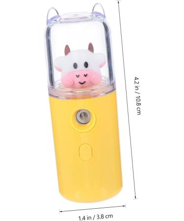 GLEAVI Moisturizer Diffuser for Car Skin Steamer Mister Humidifier Sprayer Spa Mini Light Travel 3.8x3.8x10.8cm Yellow - Buy Online on GoSupps.com
