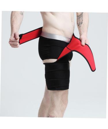 FRCOLOR Waist Fixed Leggings & Lumbar Support Brace Breathable Thigh Protection for Men & Women Red Body Sculpting Thigh Belt - Buy Online on GoSupps.com