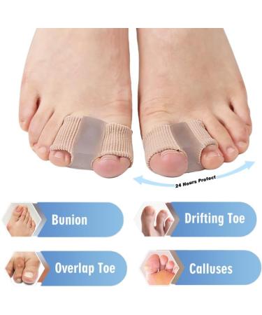 Toe Spacer Gel Separators Bunion Corrector for Overlapping Toe - Pain Relief (2pcs) - Buy Online on GoSupps.com