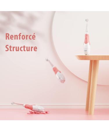 Seago Electric Toothbrush for Kids (6 Months - 4 Years) - Waterproof Smart Timer LED Colors 4 Brush Heads Battery Included - SG513 Pink - Buy Online on GoSupps.com