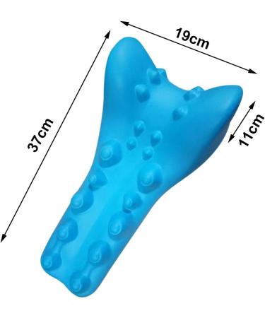 Generic Neck And Shoulder Relaxer Chiropractic Pillow Ergonomic Multipurpose Neck Traction Device Stretcher for Travel Home - Buy Online on GoSupps.com