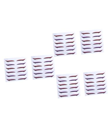 NOLITOY 36 Pairs Glitter Eyeliner Stickers Double Eyelid Tapes Women Eyeliner Sticker Adhesive Strip Miss