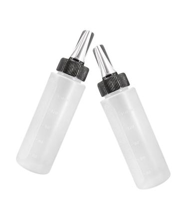 2 pi ces Bouteille Applicateur pour Cheveux avec chelle Anti-fuite Facile Presser pour Salon de Coiffure et Soins Domicile