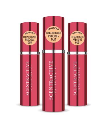 CA Perfume Impression of Van Cleef & A. Extraordinaire Precious Oud For Women Replica Version Fragrance Dupes Concentrated Long Lasting Eau de Parfum Spray Refillable Atomizer Bottle 0.17 Fl Oz/5ml-X3 VAN CLEEF & A. EXTRAORDINAIRE OUD IMPRESSION 0.51 Fl O