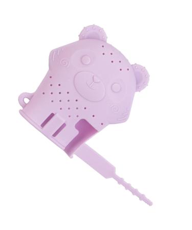 Appoo silicone bite self-calming feasts for the teething of infants food-right silicone-anti-drop protection against chewing and biting for babies from 3 12 onaten violet