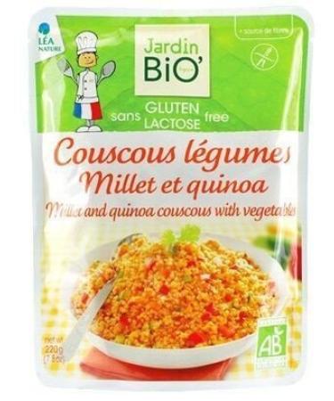 Jardin BiO tic ORGANIC GARDEN Couscous with Vegetables Millet/Quinoa Gluten-Free 230g