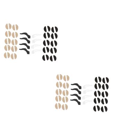 Gleavi 2 sets of anti-slip cover for glasses. Brille brilliant lords stand glasses handle sleeves slide-resistant comfort ear brinse white pebble gel Miss cozy glasses case black whitex2st 1.9x0.8cmx2pcs