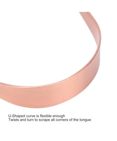 Premium 100% Pure Copper Tongue Scraper | Professional Tongue Cleaner for Bad Breath & Oral Care - Ideal for Adults & Children - Buy Online on GoSupps.com