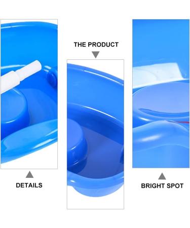 ToddMomy Shampoo Basin for Bed Hair Washing | Retractable Hose & Plastic Compartment - Ideal for Disabled Pregnant Women Seniors & Kids - Blue - Buy Online on GoSupps.com