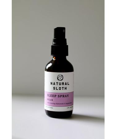Relax Magnesium Sleep Spray - Non-Toxic | Magnesium | Made with Organic Ingredients | Plant-Based | Scented With Only Pure Essential Oils | 2 Fl Oz