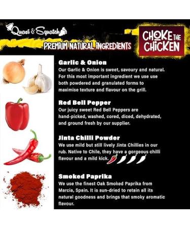  Quasi & Squatch Quasi & Squatch 2 x BBQ Bottles - Choke The Chicken - 2 Large BBQ Bottles 440g - Buy Online on GoSupps.com