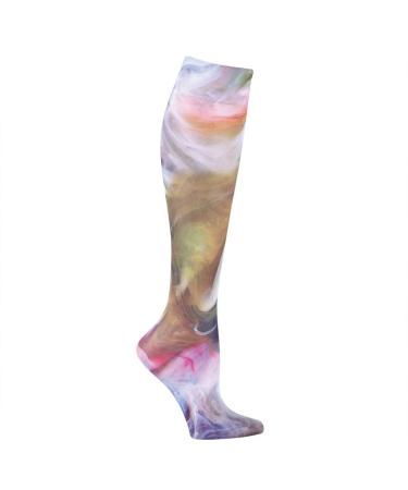 Celeste Stein Women's Mild Compression Knee High Stockings - Smoke and Mirrors
