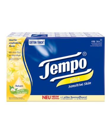Tempo tissues Plus Sensitive 36 packs 324 pieces (1 pack)