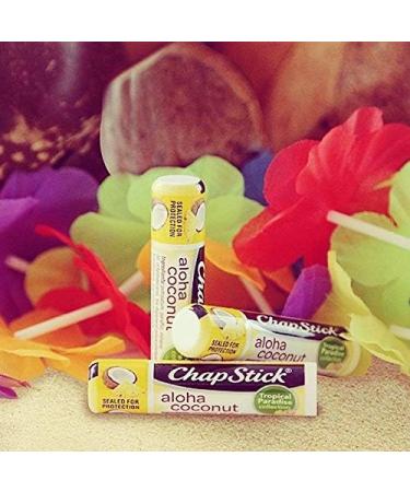 Chapstick Tropical Paradise Collection Aloha Coconut Lip Balm - 12 Pack, 0.15oz Tubes for Hydrated Lips - Buy Online on GoSupps.com