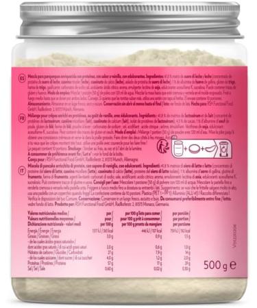 Gymqueen Protein Pancake Baking Mix Vanilla 500g - High Protein Quick & Easy Pancake Powder Sugar Reduced - Buy Online on GoSupps.com