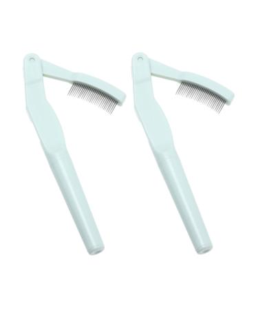 FRCOLOR 2pcs Eyelash Comb Tools Mascara Eyelash Shaping Comb Eyelash Grooming Tool Eyelashes Beauty Comb Makeup Supply Makeup Tool Eyebrow Definer Eyelash Definer Abs Travel Modify Brush
