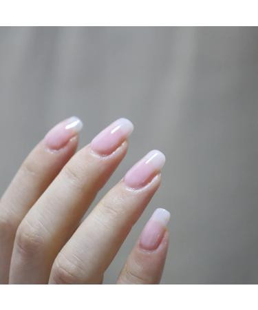 FZANEST 15ml Jelly Sheer Clear Natural Nude Pink Gel Nail Polish - Soak Off LED UV Varnish #330 for Nail Art Manicure - Buy Online on GoSupps.com