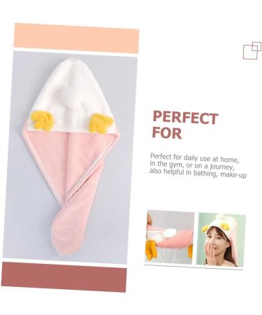 Ciieeo 5pcs Coral Fleece Dry Hair Hat Elastic Hair Ties Water Absorbent Hats Cauldron Cup Quick Dry Hair Turban Elastic Hair Bands Shower Hair Turban Has Absorb Water Pink Absorbent Cap - Buy Online on GoSupps.com