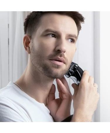 Buy IPX7 Waterproof 3D Electric Razor for Men - Dual Use Wet/Dry Shaver with LCD Display & Extra Razor Head - Buy Online on GoSupps.com