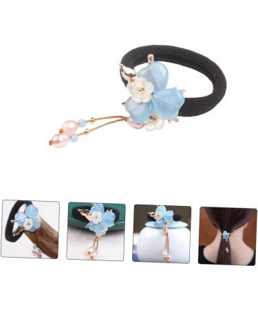 1pc Hair Rope Hanfu Hair Accessory Elastic Hair Bands Ponytail Holders Hair Scrunchies Hanfu Hair Tie Hair Elastics Hanfu Hair Jewelry Blue Tiara Copper Etc. Hair Ring Miss Petal - Buy Online on GoSupps.com