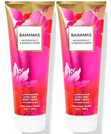 Bath and Body Works Bahamas Ultra Shea Body Cream 8oz - Passionfruit & Banana Flower | 2020 Edition - Buy Online on GoSupps.com