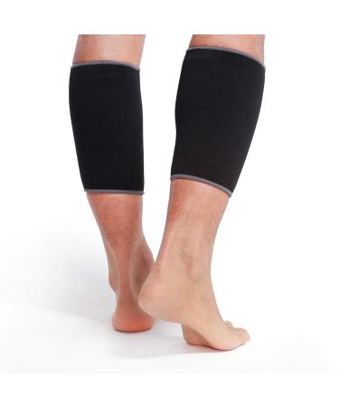 Neotech Care Calf Support Sleeve - Elastic & Breathable Knitted Fabric - Medium Compression - Black Color (Size M, 1 Pair) Medium (1 Pair) 2