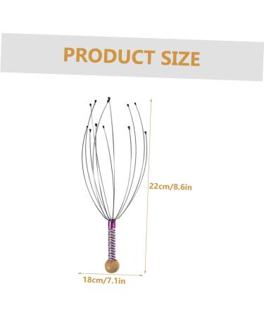 Fomiyes 3-in-1 Scalp Scratcher with Vibration Natural Wooden Hair Growth Stimulator & Shampoo for Women Relaxing Scalp Massage Tool - Buy Online on GoSupps.com