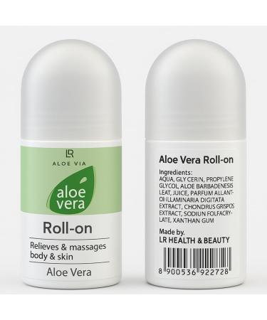LR Health&Beauty Aloe Via Aloe Vera Roller Massager Roll On Body Care Women Men 50 ml./1.7 fl.oz.