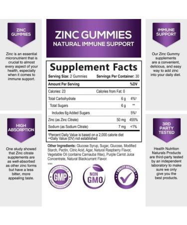 IKJ Zinc Gummies 50mg - Extra Strength Immune Support for Kids & Adults - Buy Online on GoSupps.com