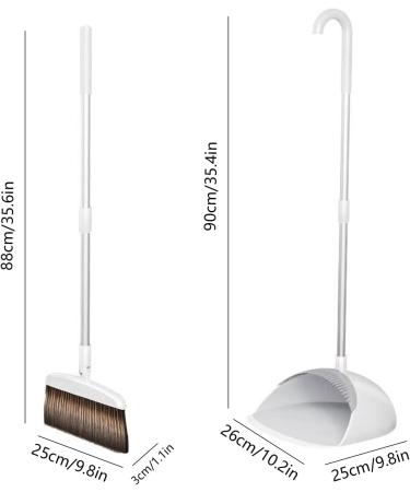 Dustpan with Long Handle | Long Handle Dustpan with U-Shaped Magnetic Snap | Household Dustpans for Kitchen Fireplace Hallway Balcony Study Room Bedroom Utoya - Buy Online on GoSupps.com